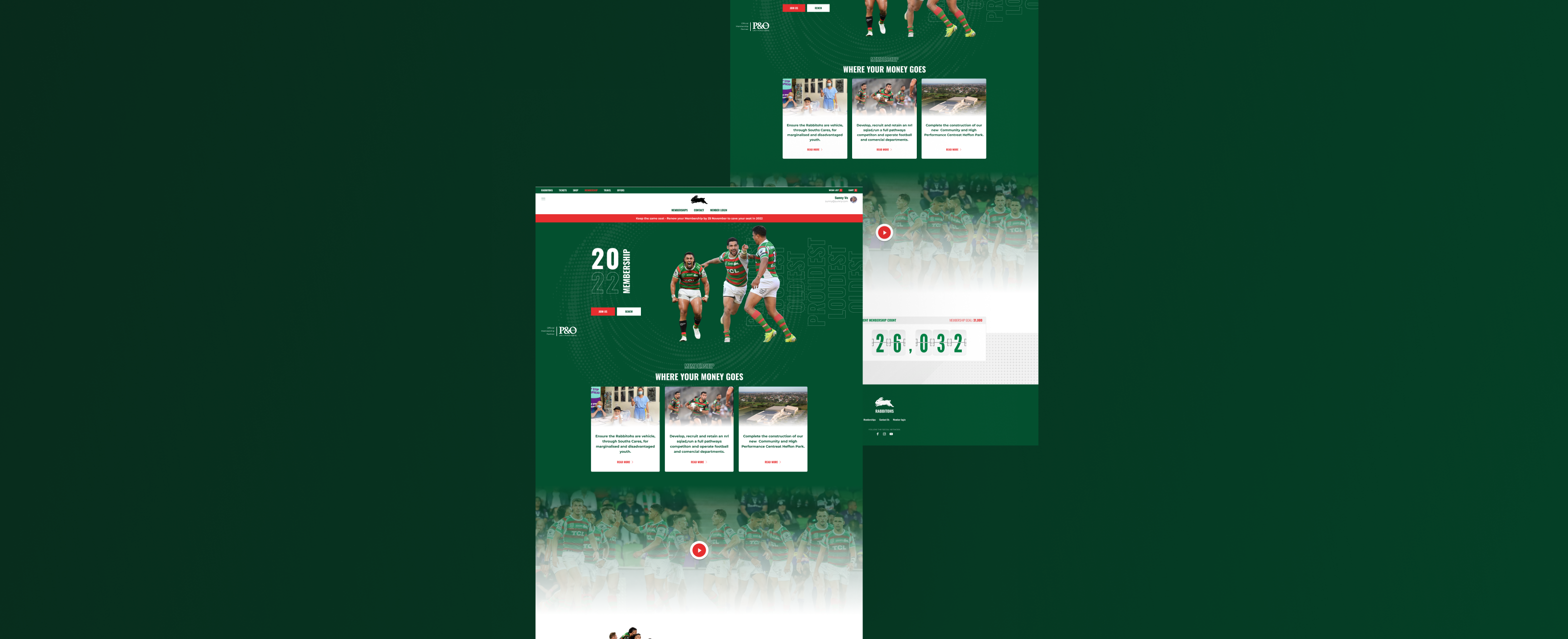 Membership landing page